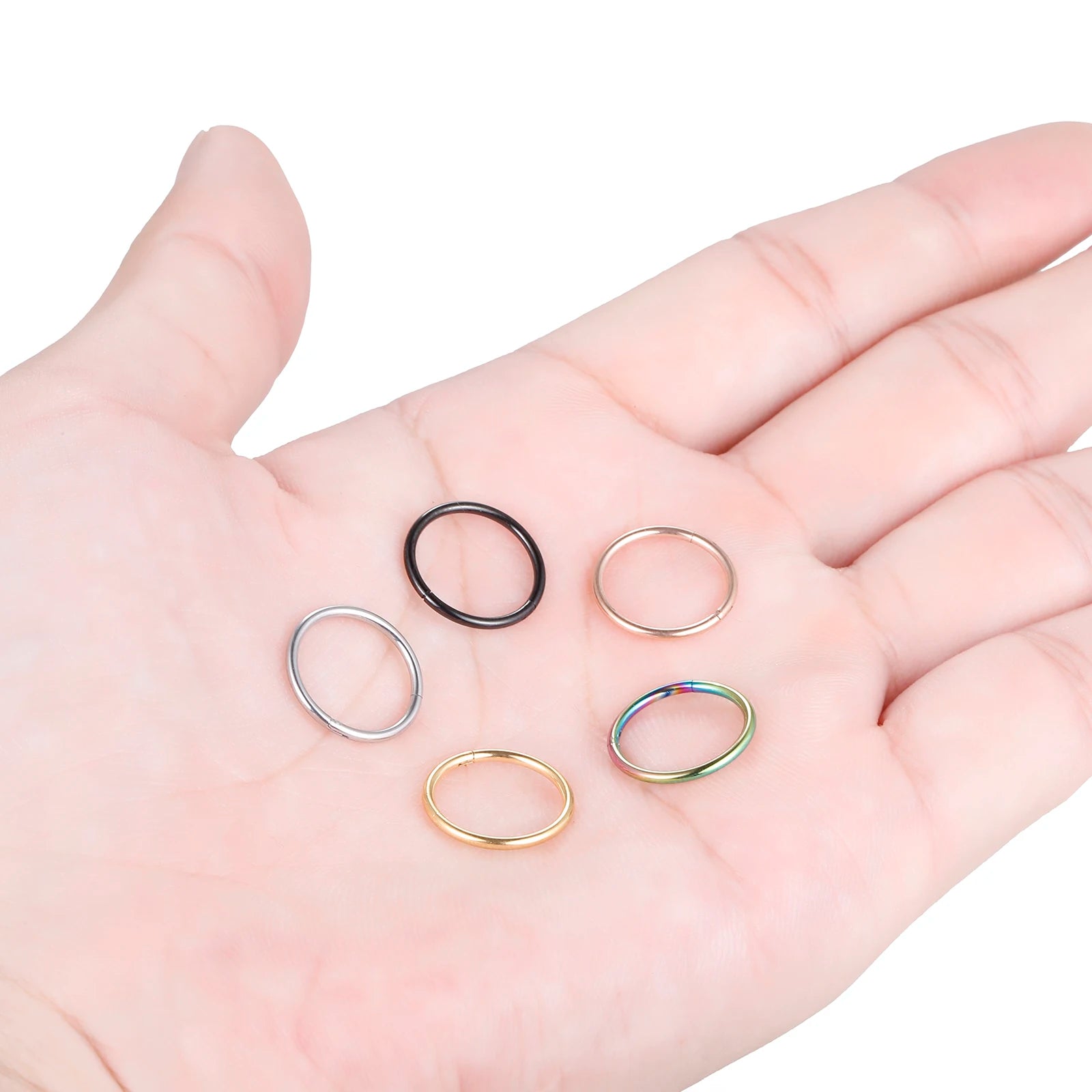 Piercing Surgical Steel Hinged Nose Ring - Madeinsea©