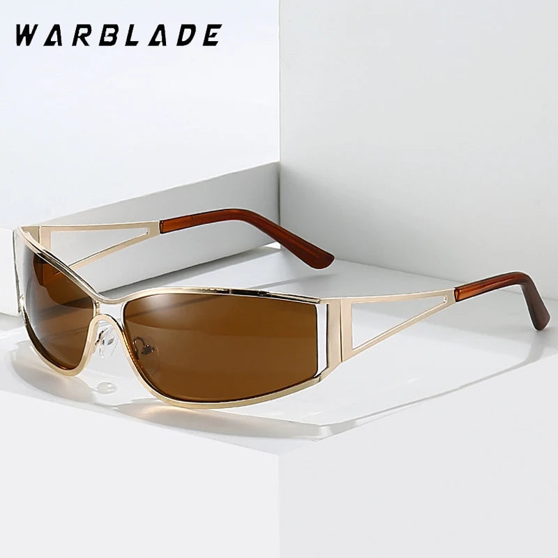 2025 Y2k Frauen Männer Übergroße Marke Designer Gradient Goggle Sonnenbrille Steampunk Brille Shades Brillen Spiegel Brillen UV400