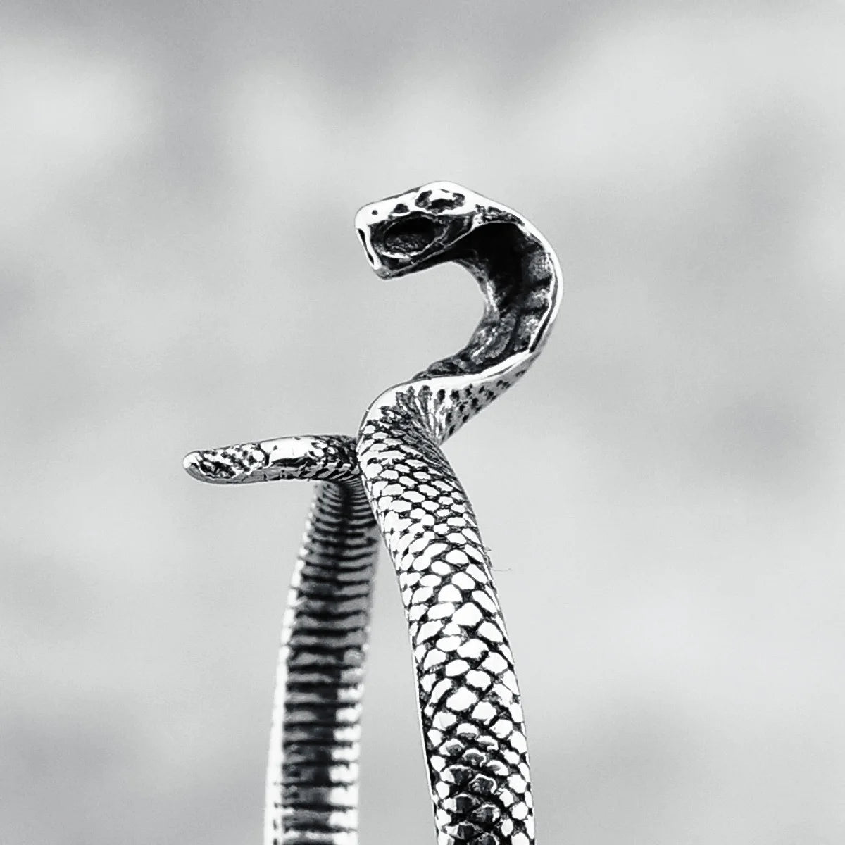 Realistic Snake Ring Simple High Quality Trendy 316L Stainless Steel for Friend Couple Jewelry Unisex Unique Gift Wholesale