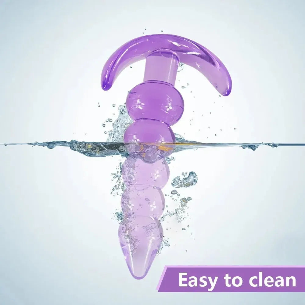 Anal Beads Dildo Soft Silicone Anal Plugs Butt Plug Prostate Massage Unisex Sexy Stopper Adult Sex Toy for Men Women Adult Games