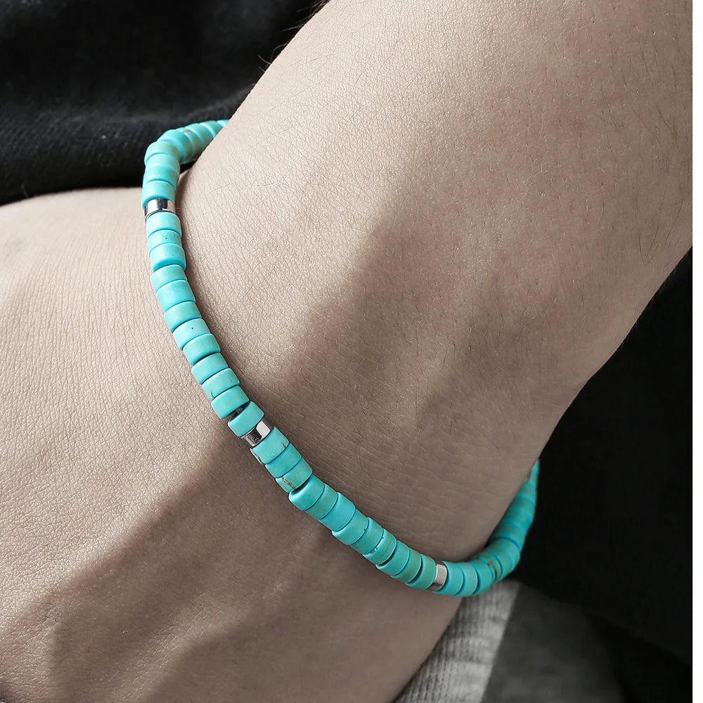 MKENDN Minimalist 4mm Bead Bracelet Unisex Emperor Onyx Small Stone Adjustable Bracelet Meditation Yoga Strand Couple Pulsera