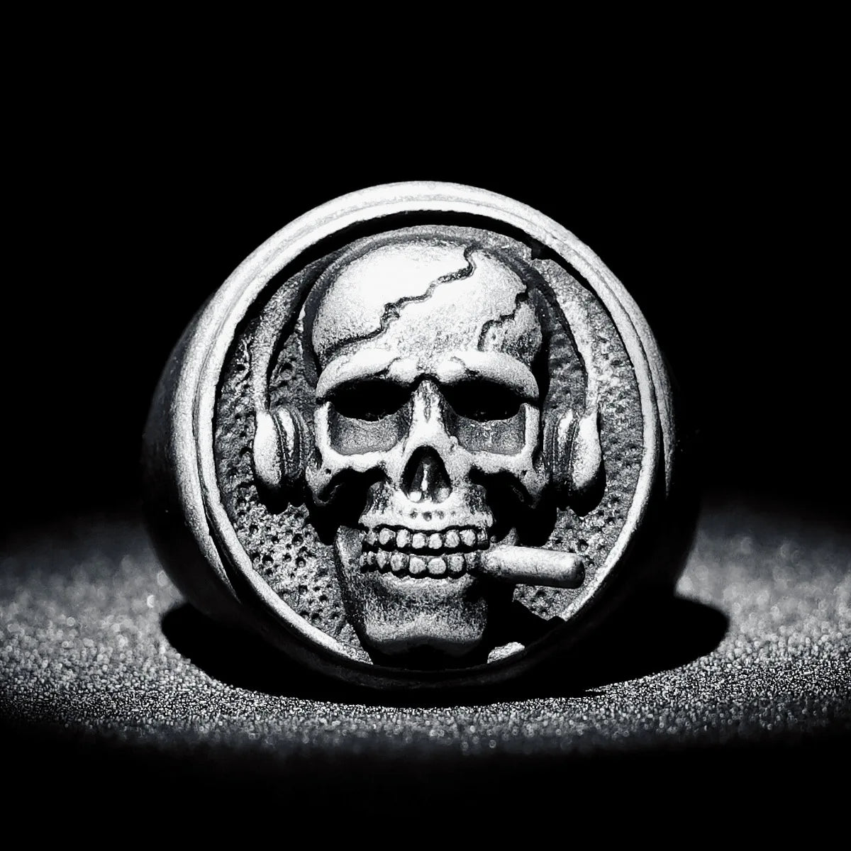 Smokers Rings 316L Stainless Steel Men Soldier Ring Punk Rock Rap Party for Biker Male Boyfriend Jewelry Best Gift Dropshipping