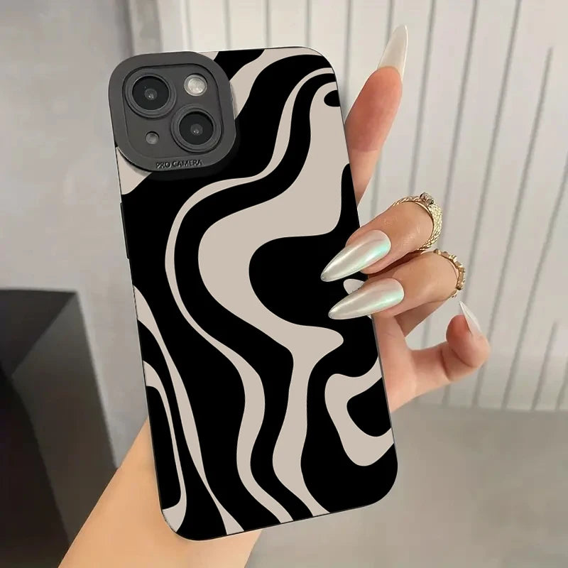 Fashion Zebra Stripe Pattern Silicone Case for Xiaomi Poco F6 M6 X6 F5 X5 X3 Pro Mi 11 Lite 5G 14 13 12T 12 13T Pro Soft Cover