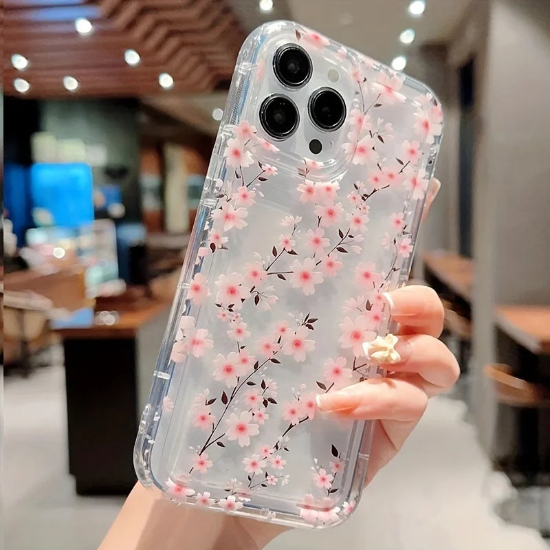 Flower Plants Soft Clear Case For Xiaomi Mi 14 13 13T 12 11 Lite 5G Mi 12T Pro Case For Poco F5 X6 X3 Pro Shockproof Cover