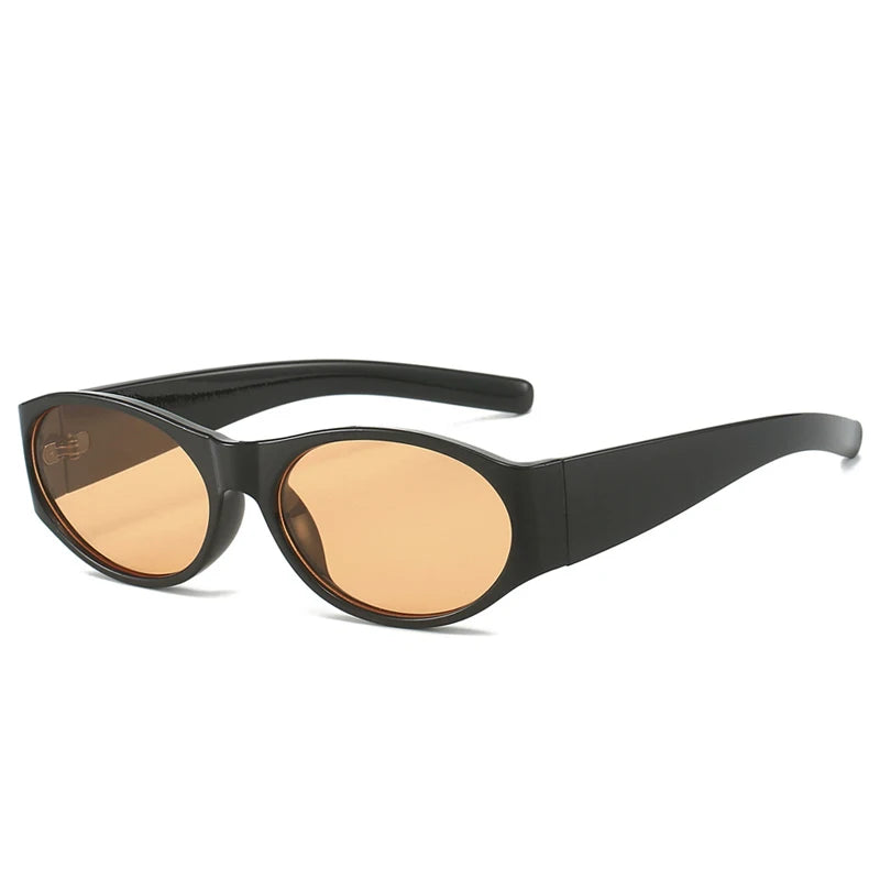 Trend Oval Sunglasses Women New Fashion Luxury Brand Design Round Sun Glasses Ladies Classic Punk Big Frame Goggle Eyewear UV400