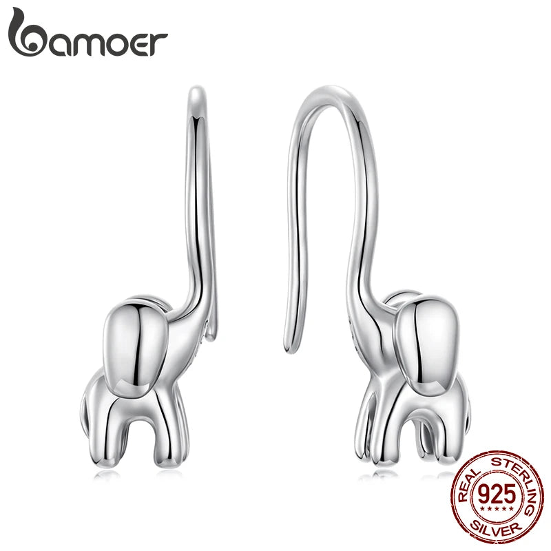 BAMOER Elefanten-Ohrhänger, Tierohrringe, oxidiert, Original, für Damen, Geschenkidee für Partys, Geburtstage, schöner Alltagsschmuck