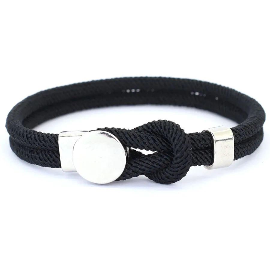 Stylish Men Bracelet Grade A 4mm Rope Wrap Braslet Motorcycle Cool Riding Hand Accessories Good Luck Red Thread Braclet Hombre