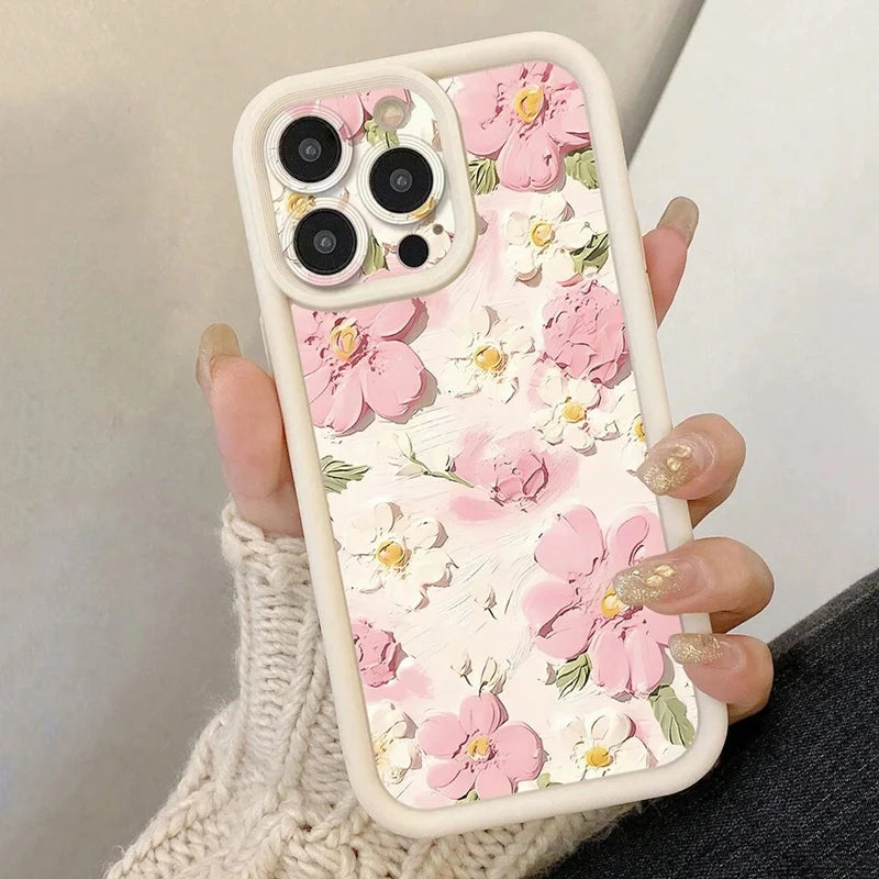 Summer Daisy Oil Painting Floral Phone Case For Xiaomi Poco X7 M6 X6 X5 X3 F6 F5 Pro Mi 13 12 11 Lite 5G 14T 14 13T 12TPRO Cover