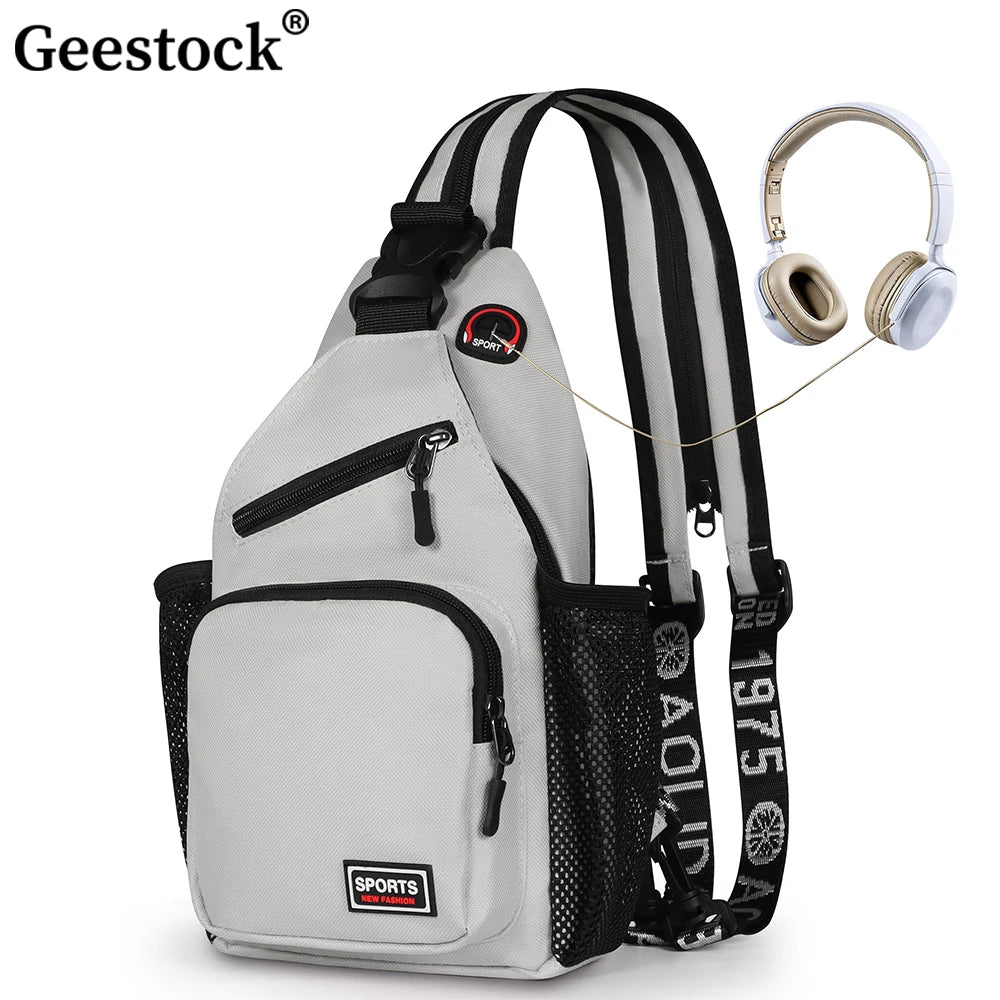 Geestock Convertible Backpack 2 in1 Small Sling Backpack for Women Crossbody Daily Bag Waterproof Chest Bag for Travel Hiking