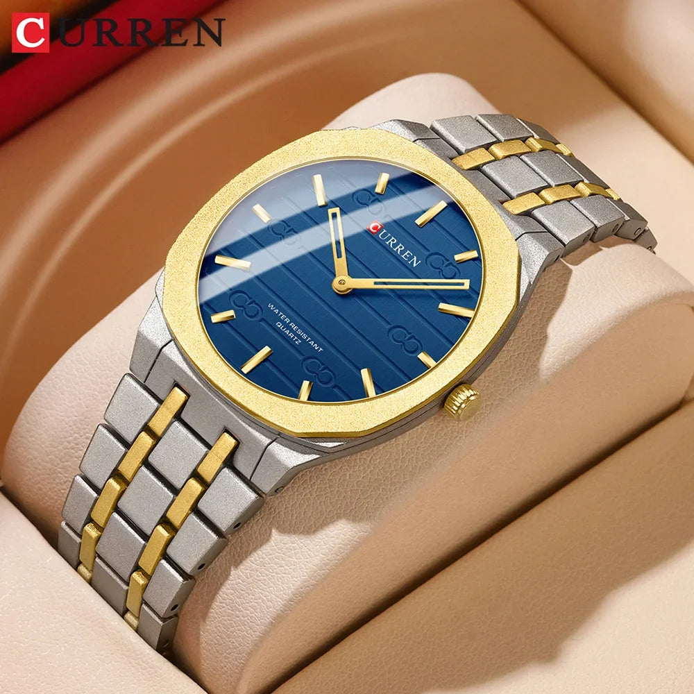 CURREN Fashion Brand Thin Quartz Watch Simple Personalized Colors Wristwatches Waterproof 38 mm Dial
