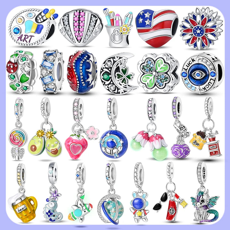 2024 neue 925 Silber Charms Perlen Anhänger für Original Pandora Armband DIY Herstellung für Frau Schmuck Mode Geschenk