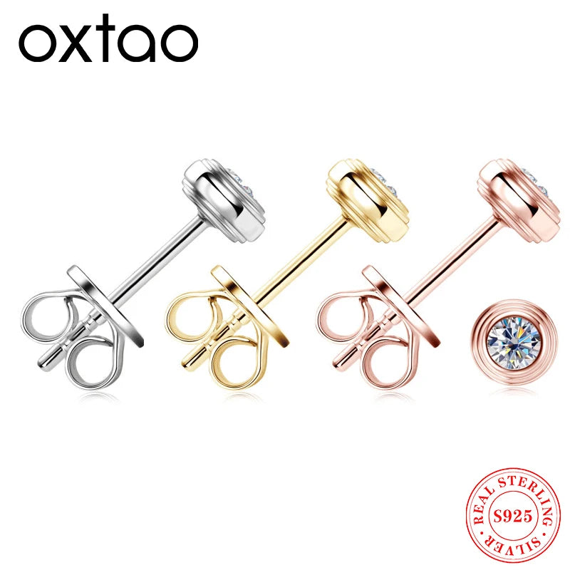 Round 3mm D Color Moissanite Stud Earring 925 Sterling Silver Small Earrings for Women Piercing Pendientes Minimalist Jewelry