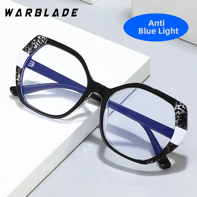 New TR90 Vintage Anti Blue Light Optical Polygon Sexy Ladies Glasses Women Luxury Brand Designer Trend Myopia Eyewear Frame Lady