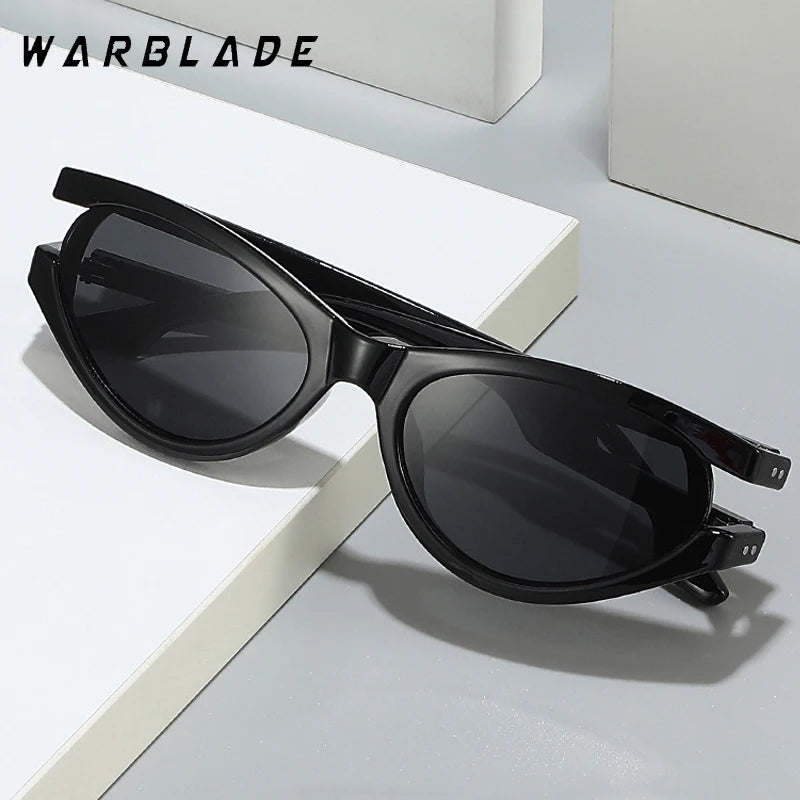 2025 neue Cat Eye Y2K Punk Sport Sonnenbrille Frauen Männer Luxus Marke Oval Sonnenbrille Für Damen Hohl Rahmen Shades brille UV400