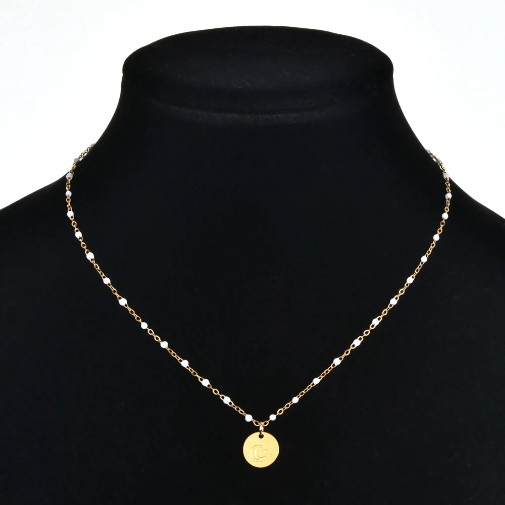 Palm Tree Stainless Steel Summer Necklace - Madeinsea©