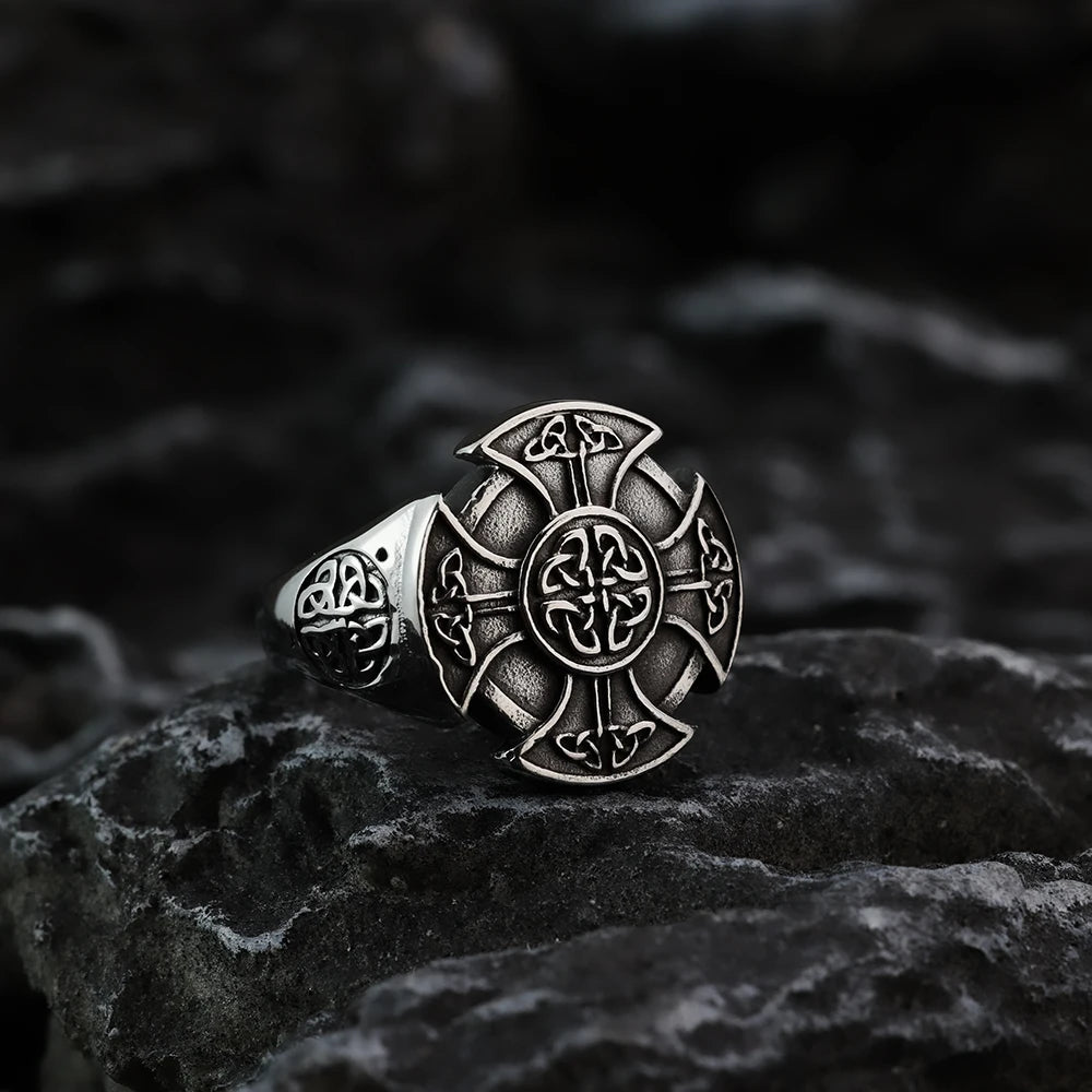 Celtic Cross Knot Ring - Madeinsea©