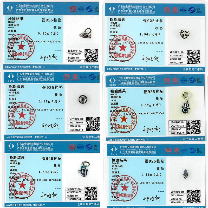 New 925 Sterling Silver Charms Beads Pendant Devil's Eye Blue Zircon Charms For Original Bracelet Charms DIY Jewelry Gift