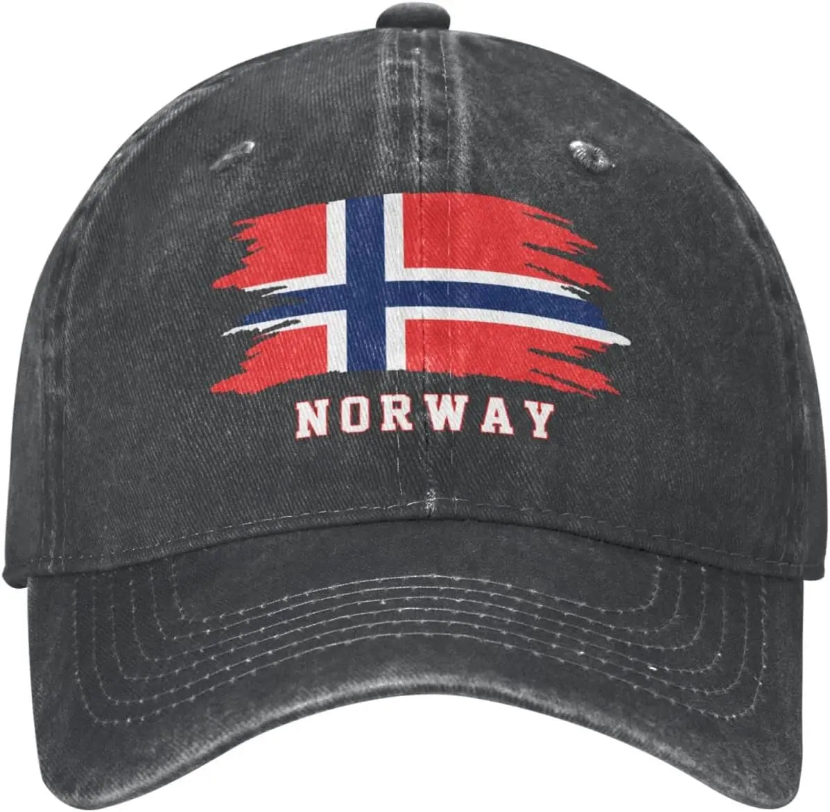 Norway Flag Norse Baseball Cap Denim Cotton Mens Adjustable Hat Patriotic Caps