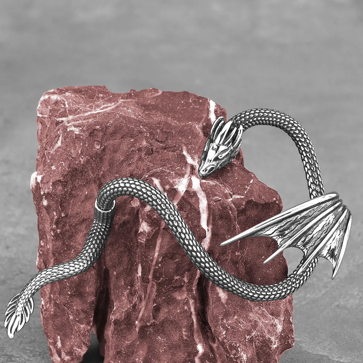 Boucles d'oreilles à clip en acier inoxydable pour femme, nouveau design tendance, pour fête, mariage, oreilles d'elfe, style vintage, Vikings, dragon, ne se décolore jamais