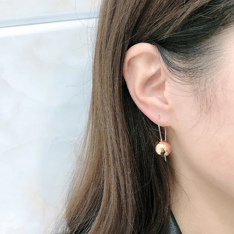 2025 Design Style 14K Gold Drop Earring for Women Bohemia Engagement Irregular Aros Mujer Oreja 14 K Gold Earring Box Fine Gift