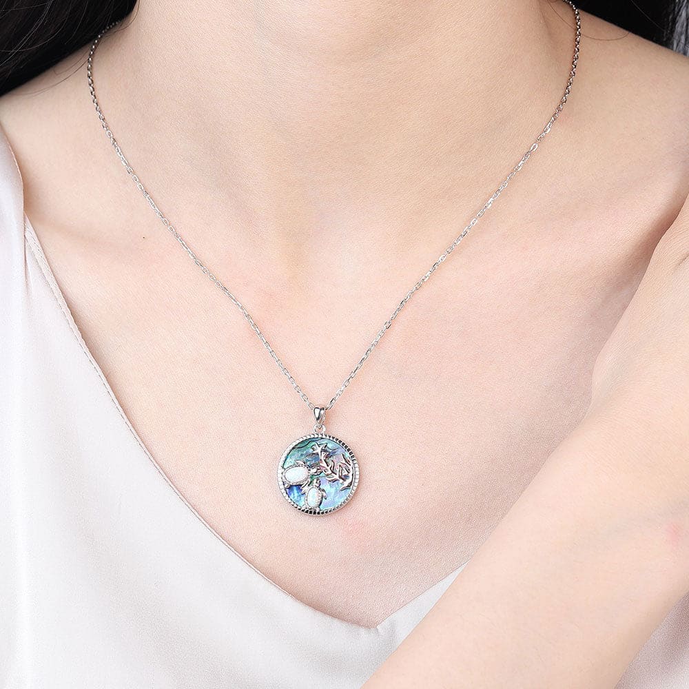 Abalone Sea Turtle Necklace