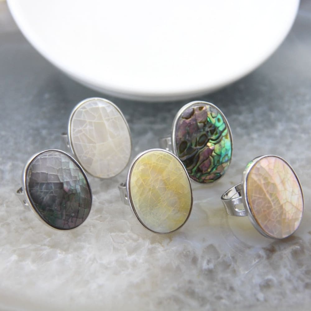 Abalone Shell Ring