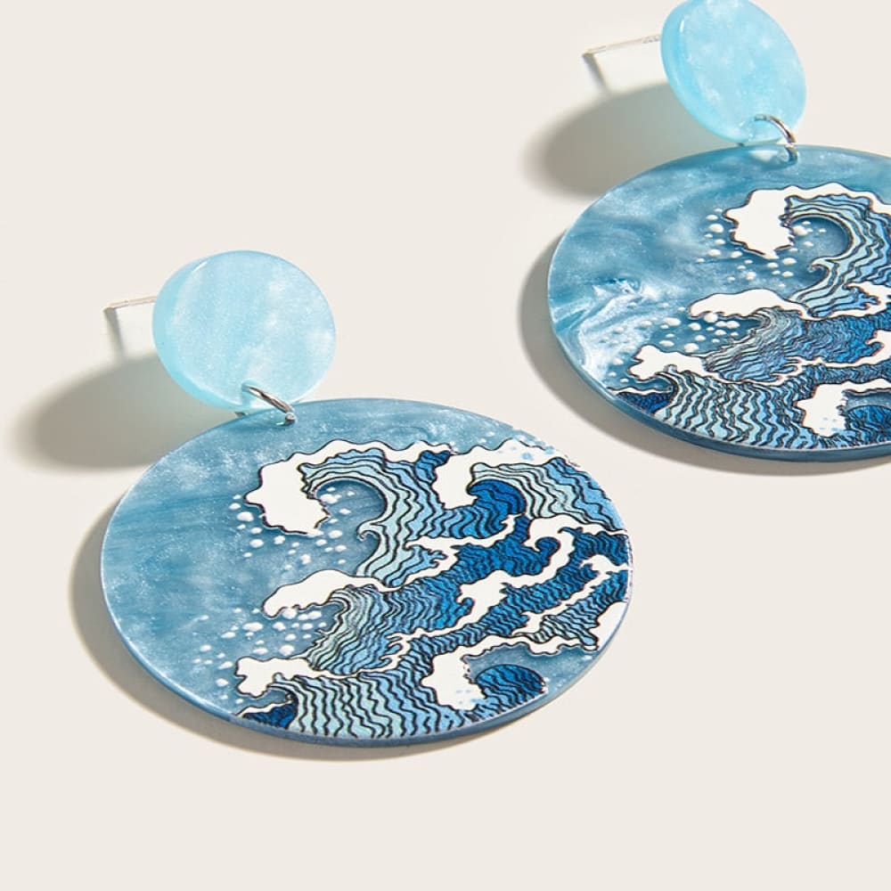Acrylic Wave Earrings