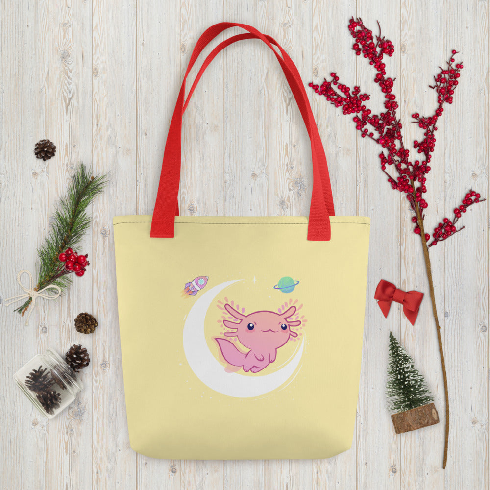 Axolotl Tote bag, I axolotl questions Tote bag, Cute Axolotl Tote bag, Axolotl Tote, Mexican Salamander, Axolotl Gifts, Axolotl Women Gifts