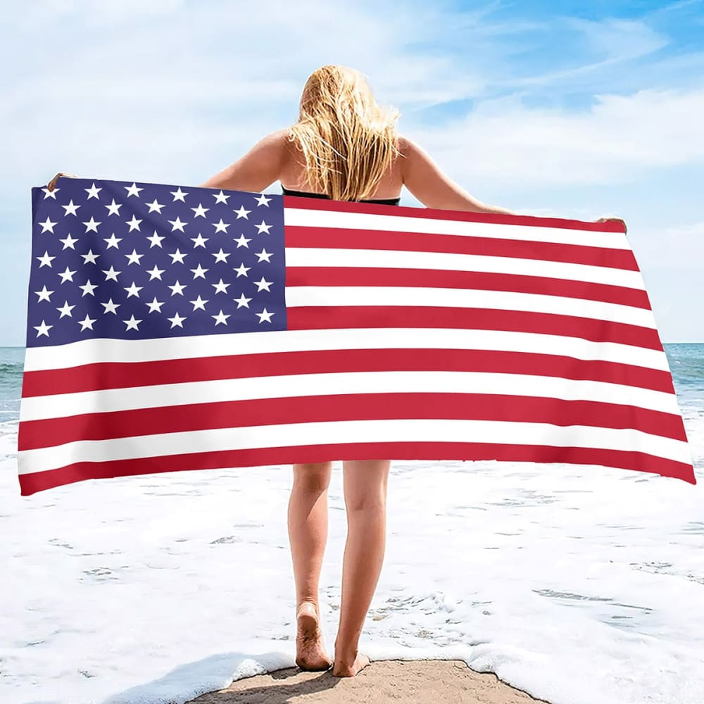 American Flag Beach Towel