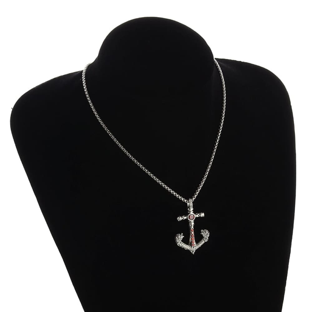 Anchor And Cross Necklace