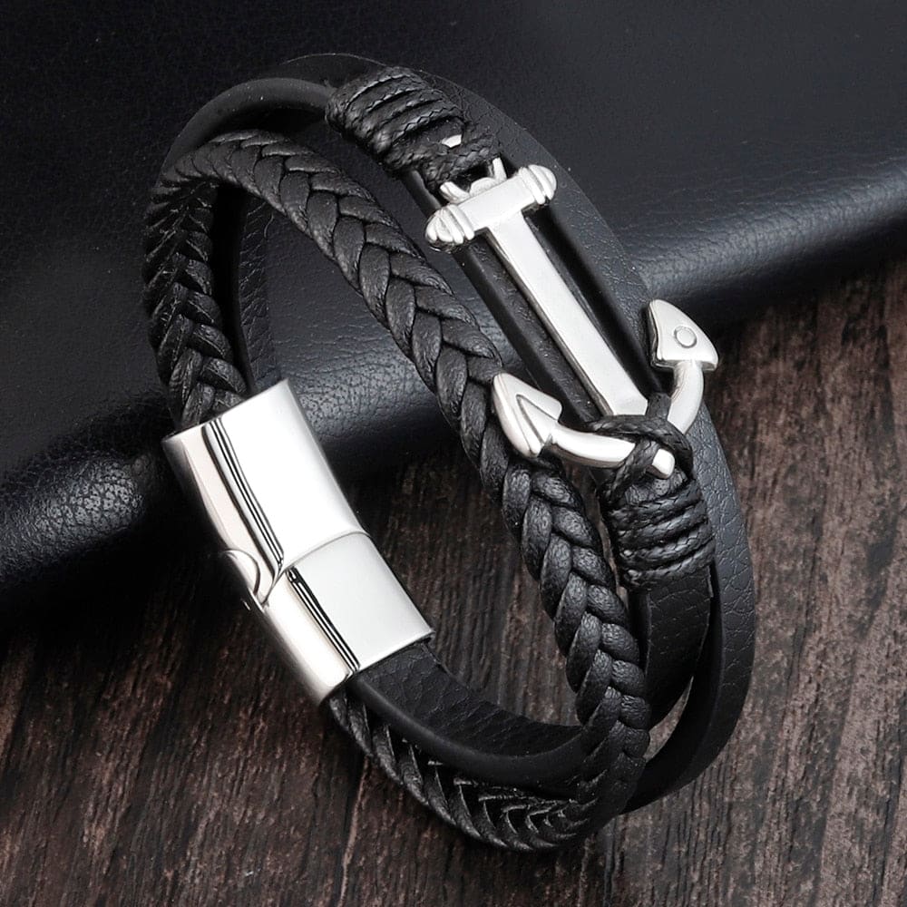Anchor Bracelets Genuine Leather