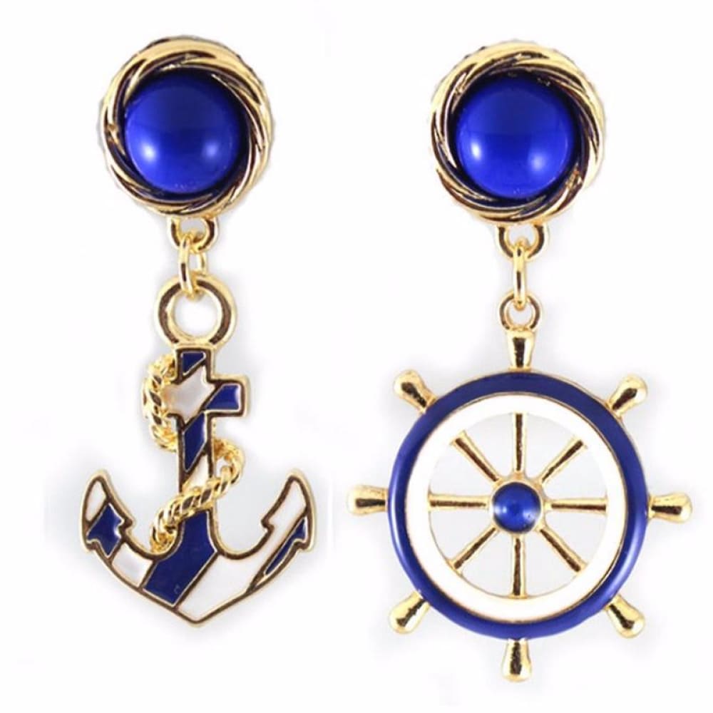 Anchor Earrings Gold