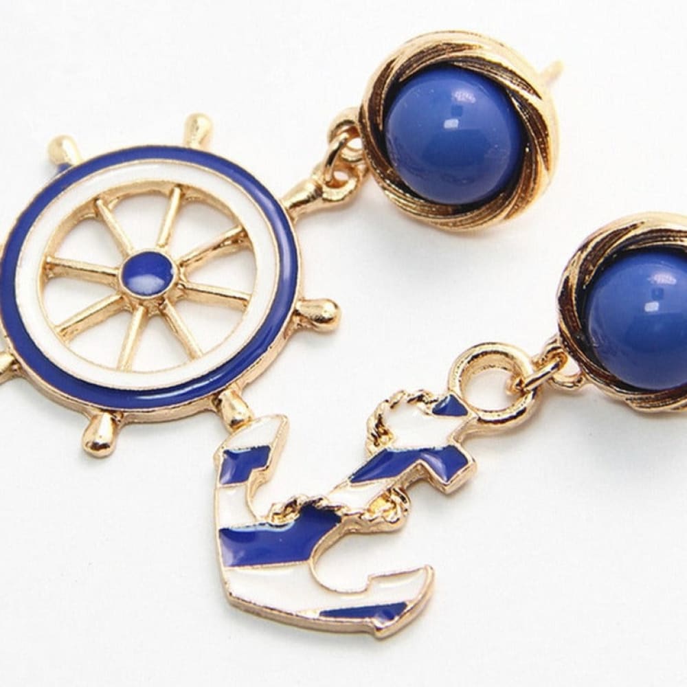 Anchor Earrings Gold