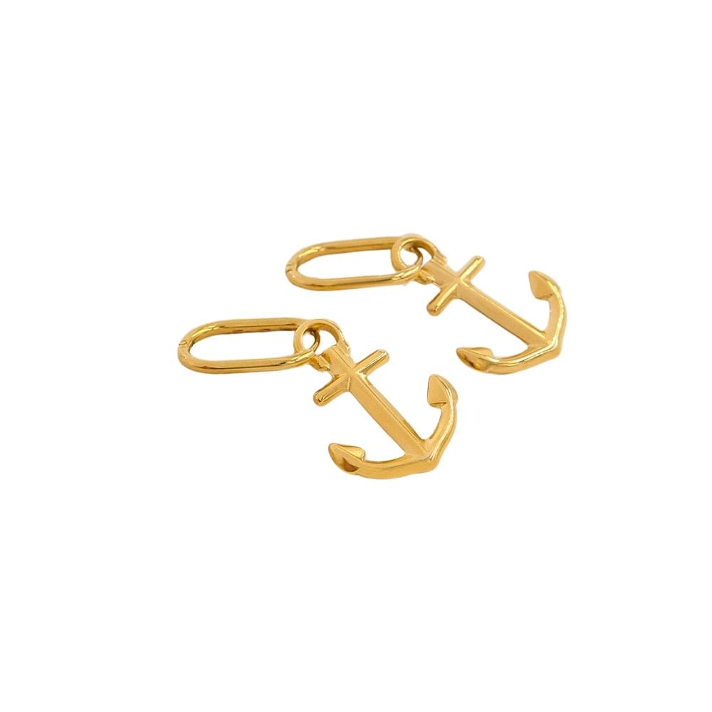 Anchor Gold Earrings