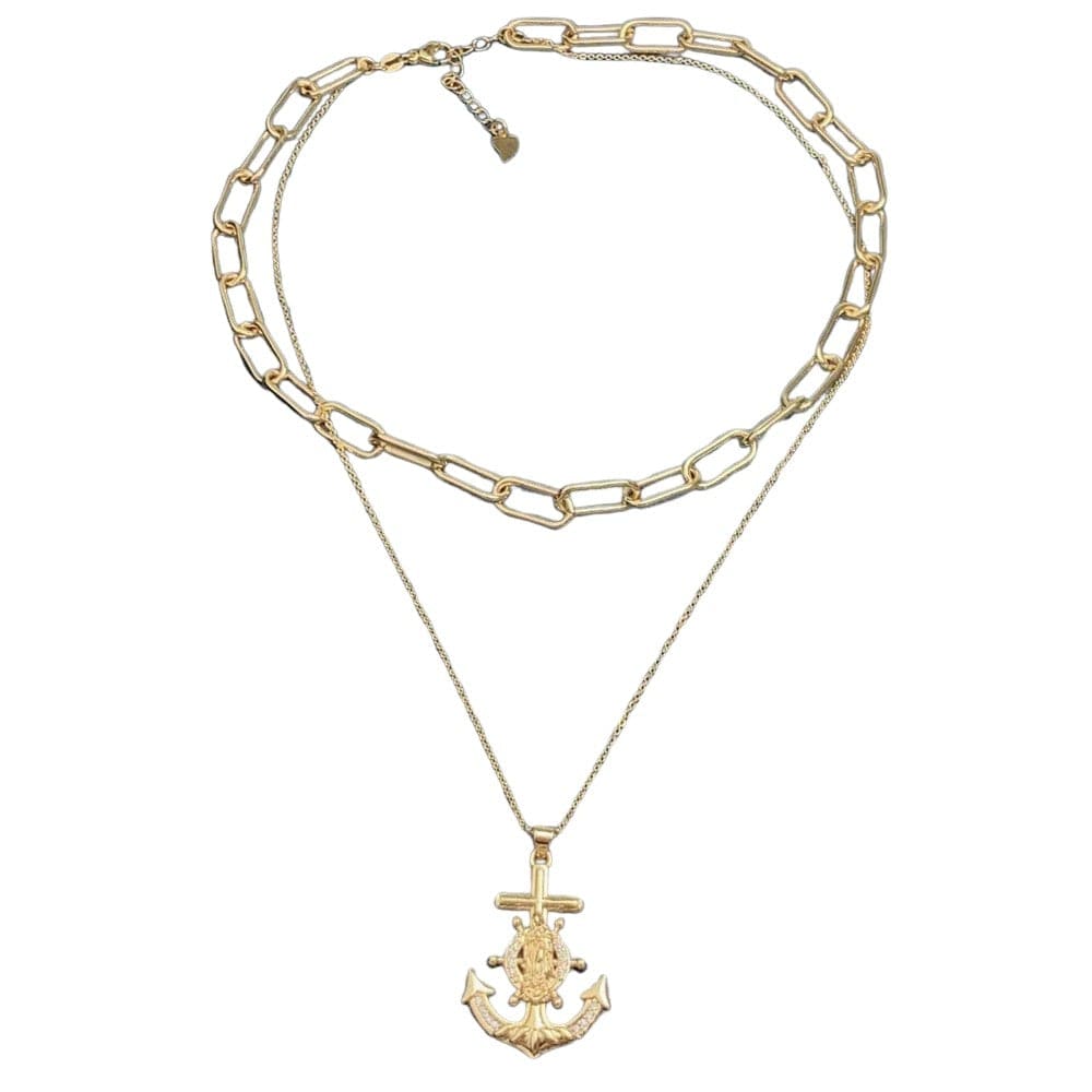 Anchor Necklace Gold