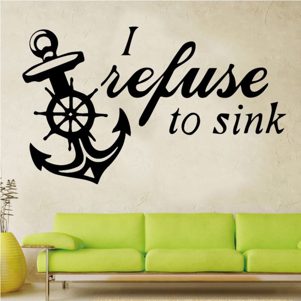 Anchor Sticker with Quote