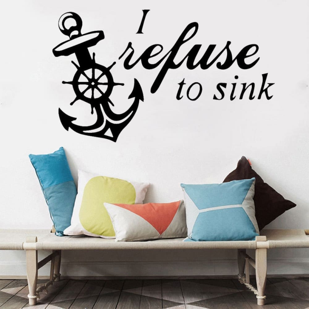 Anchor Sticker with Quote