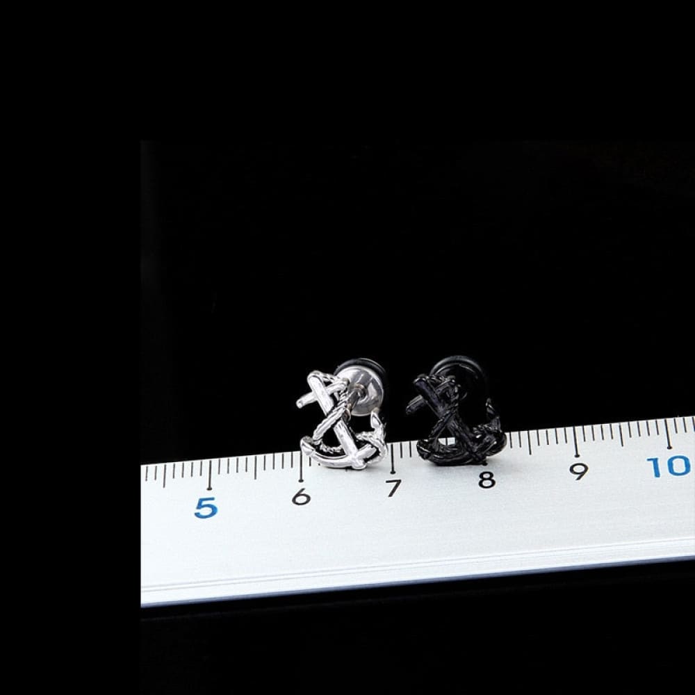 Anchor Stud Earrings