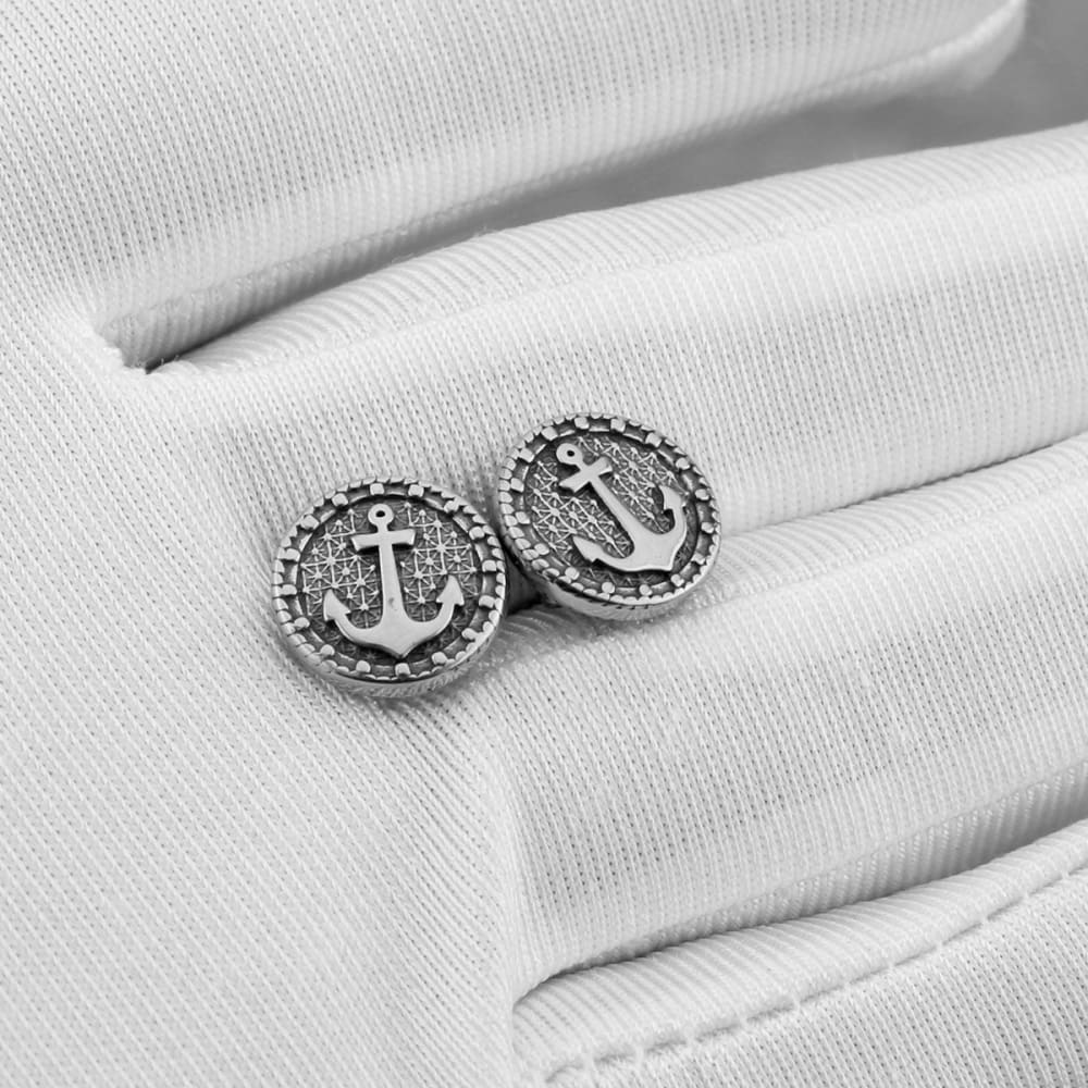 Anchor Stud Earrings