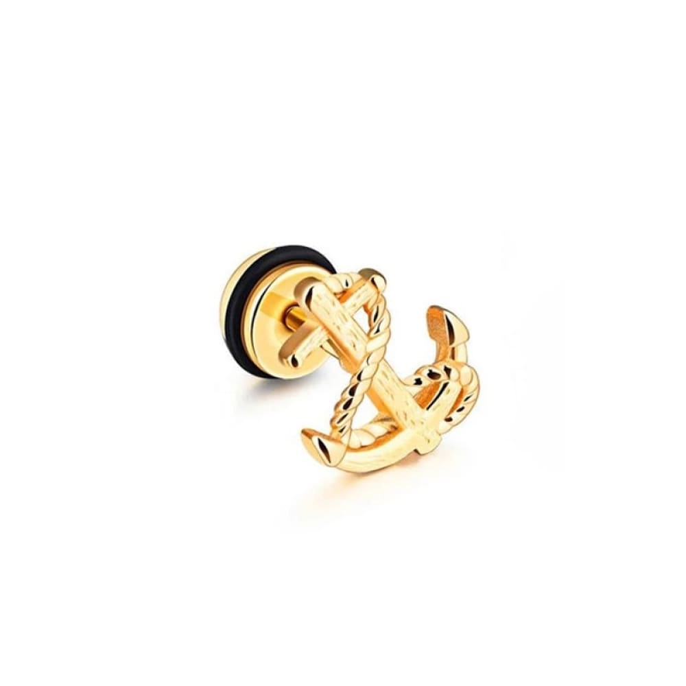 Anchor Stud Earrings