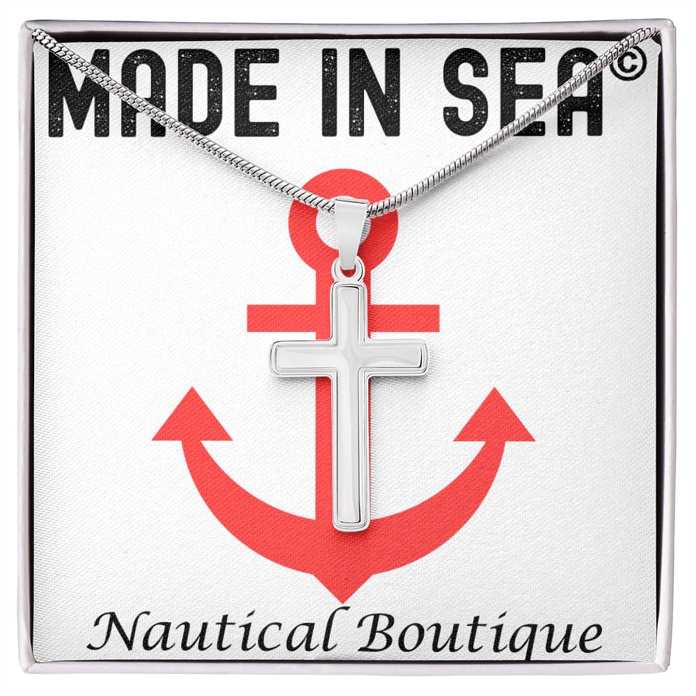 MadeInSea Personalizable Stainless Steel Cross Necklace - Madeinsea©