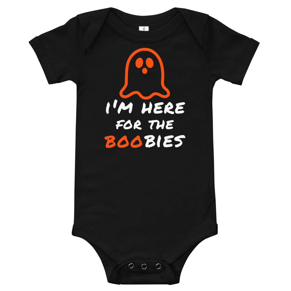 I'm Here For the Boobies,I'm Here For the Boobies Funny Baby Halloween One Piece ,1st Halloween One Piece, Funny Baby Halloween Tee - Madeinsea©