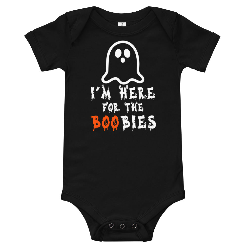 I'm Here For the Boobies,I'm Here For the Boobies Funny Baby Halloween One Piece ,1st Halloween One Piece, Funny Baby Halloween Tee - Madeinsea©