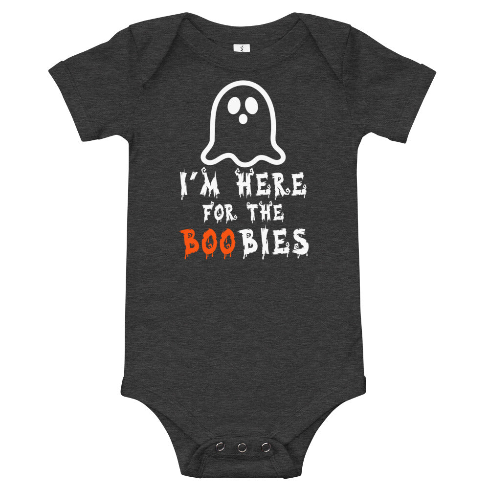 I'm Here For the Boobies,I'm Here For the Boobies Funny Baby Halloween One Piece ,1st Halloween One Piece, Funny Baby Halloween Tee - Madeinsea©