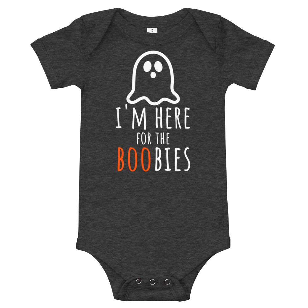 I'm Here For the Boobies,I'm Here For the Boobies Funny Baby Halloween One Piece ,1st Halloween One Piece, Funny Baby Halloween Tee - Madeinsea©