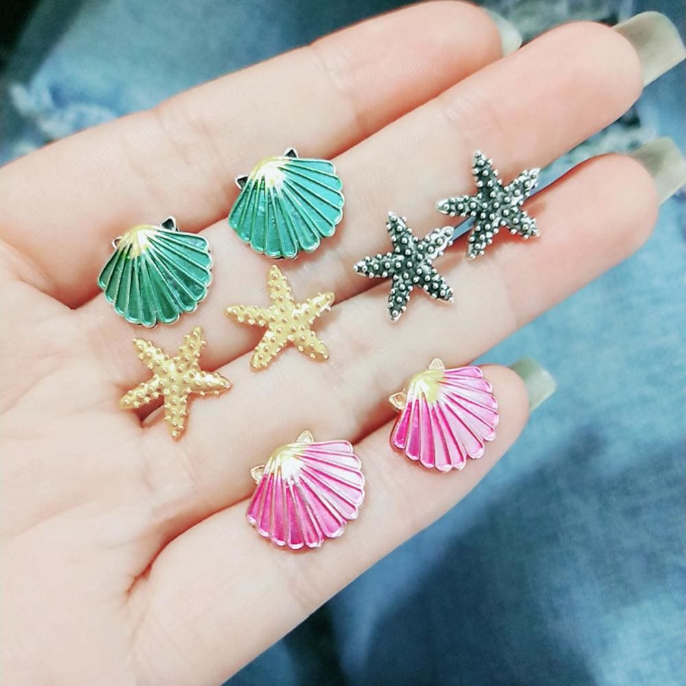 Beach Earrings Studs