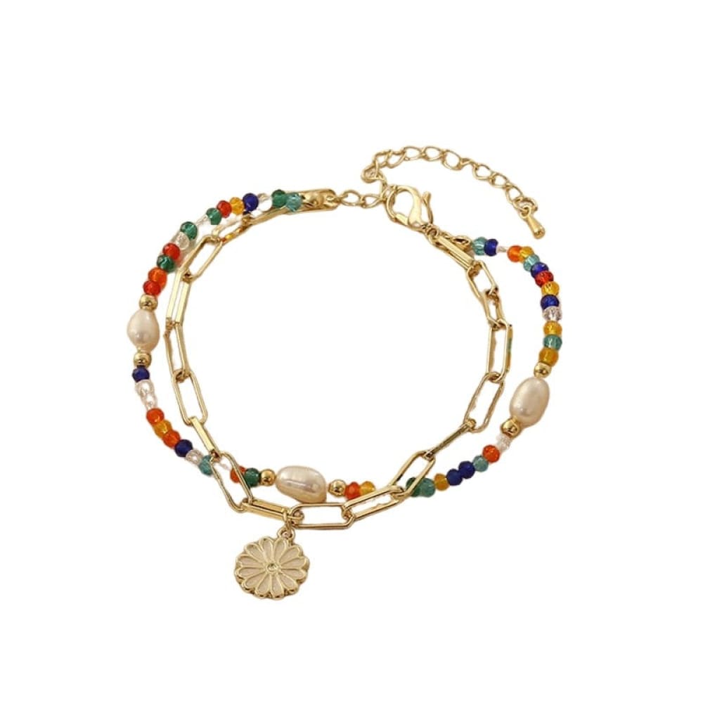 Beach Glass Bead Bracelets