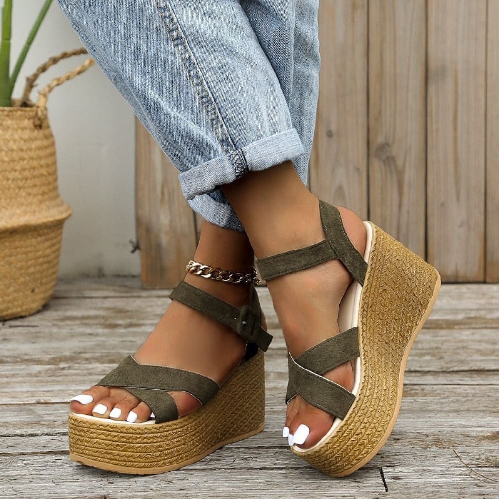 Beach Wedge Sandals