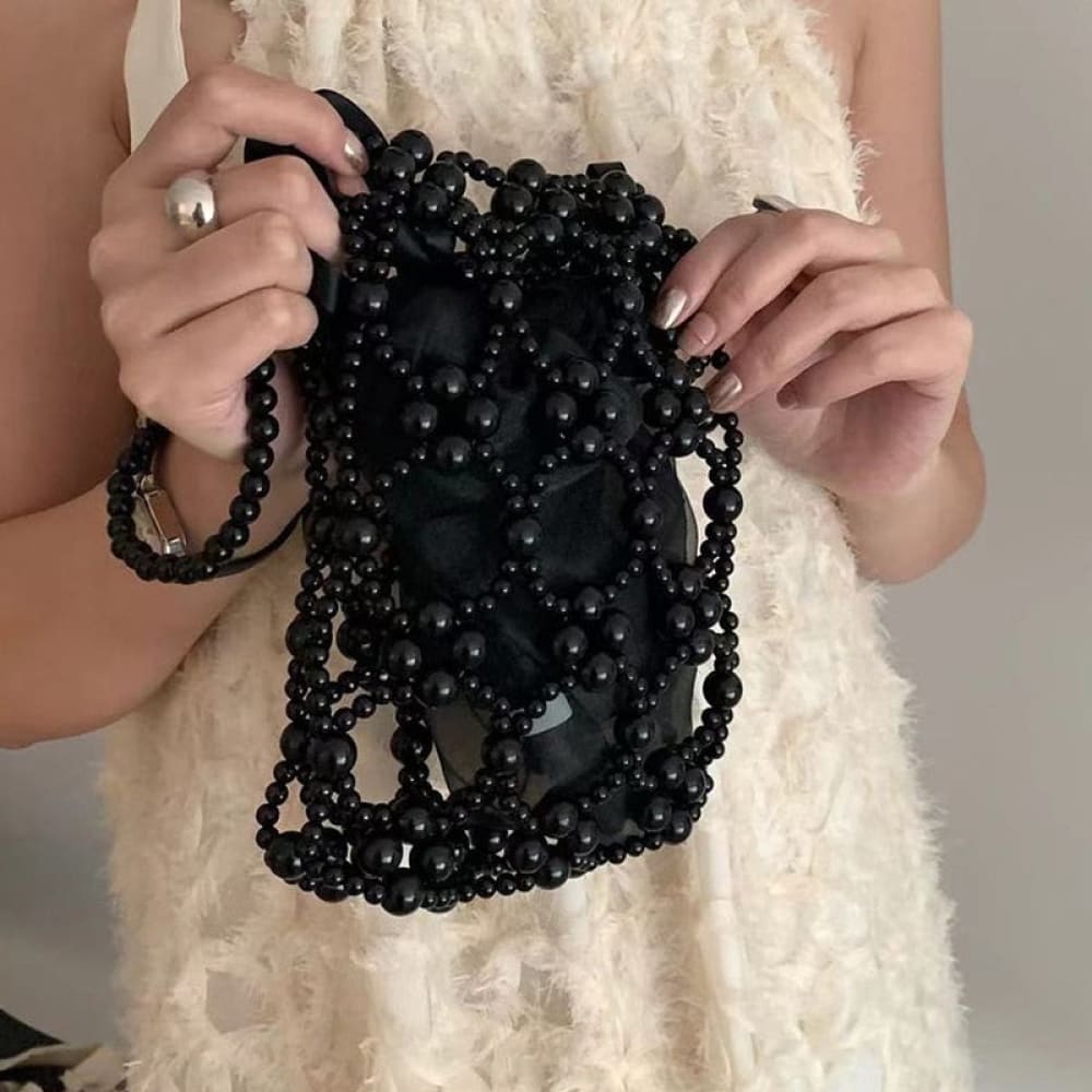 Beaded Beach Crossbody Bag