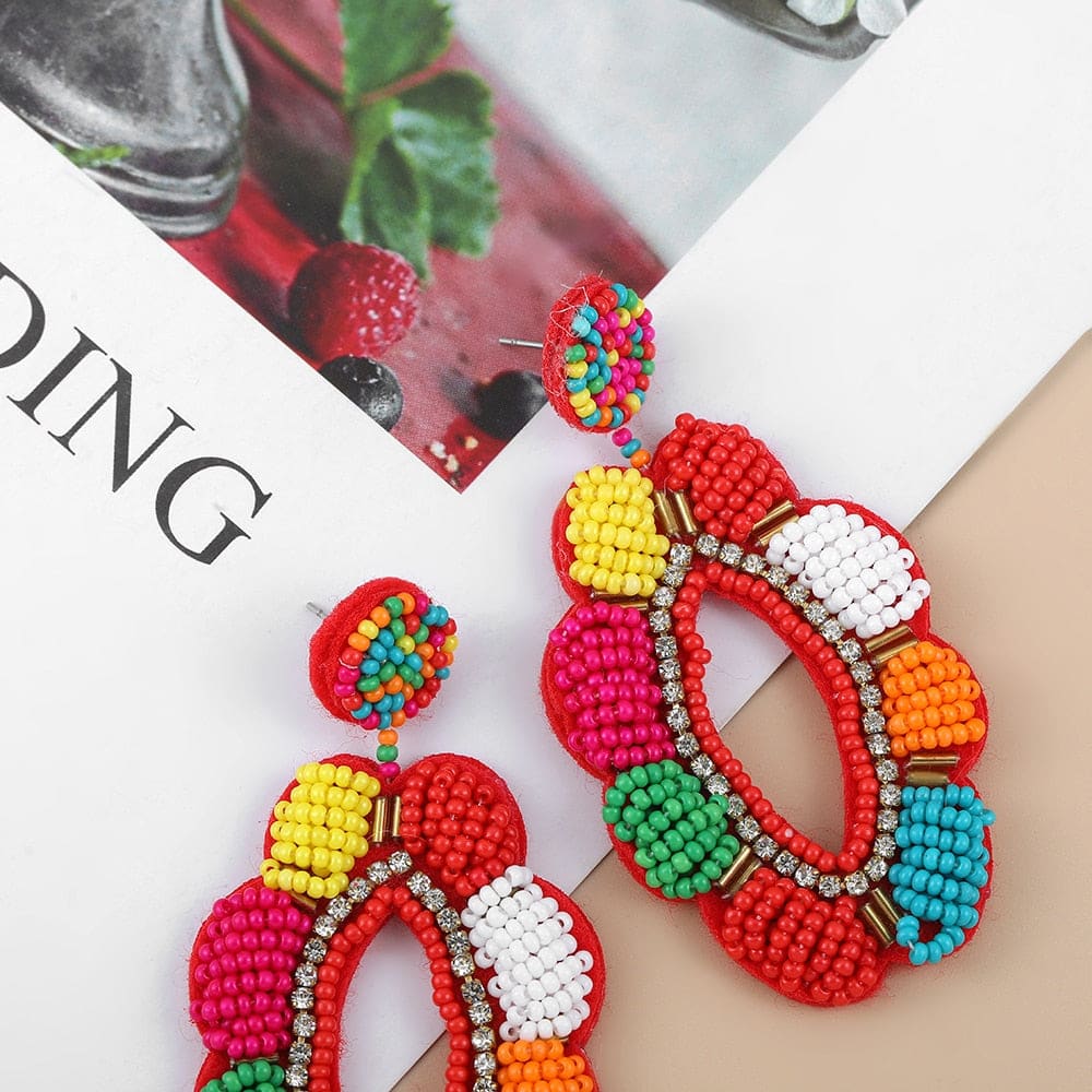 Beaded Beach Earrings